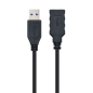Cable Alargador USB 3.0 Nanocable 10.01.0902-BK/ USB Macho - USB Hembra/ 2m/ Negro
