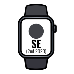 Apple Watch SE 2 Gen 2023/ GPS/ 40mm/ Caja de Aluminio Medianoche/ Correa Deportiva Medianoche S/M