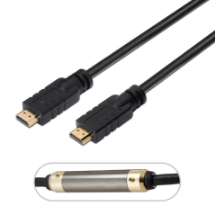 Cable HDMI 2.0 4K Aisens A120-0375/ HDMI Macho - HDMI Macho/ Hasta 10W/ 2250Mbps/ 25m/ Negro