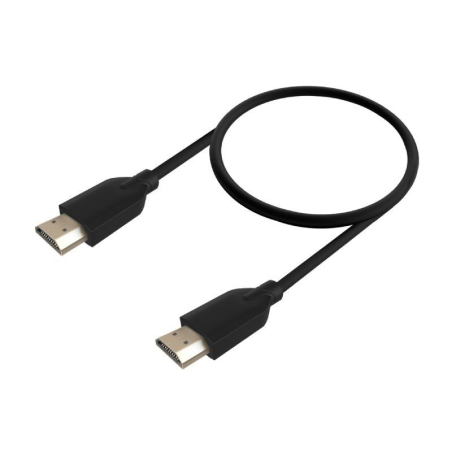 Cable HDMI 2.0 4K CCS Aisens A120-0728/ HDMI Macho - HDMI Macho/ Hasta 10W/ 2250Mbps/ 50cm/ Negro