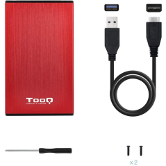 Caja Externa para Disco Duro de 2.5' TooQ TQE-2527R/ USB 3.1
