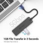Hub USB Tipo-C Vention TGKBB/ 4xUSB/ 1xMicroUSB PD/ 15cm