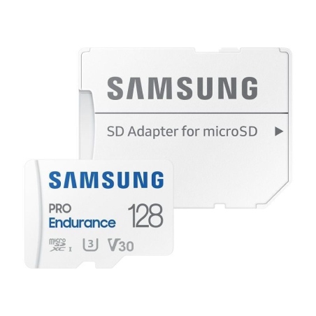 Tarjeta de Memoria Samsung Pro Endurance 128GB microSD XC con Adaptador/ Clase 10/ 100MBs