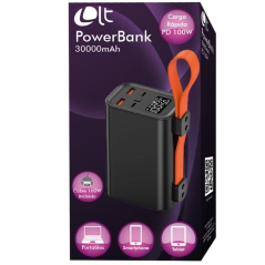 Batería Externa/Powerbank Leotec PowerBank 30000mAh PD/ 100W/ Compatible con Portátiles