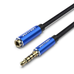 Cable Estéreo Vention BHCLH/ Jack 3.5 Macho - Jack 3.5 Hembra/ 2m/ Azul