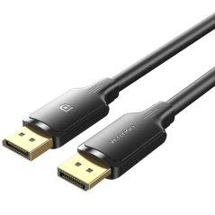 Cable DisplayPort 1.2 4K Vention HAKBL/ DisplayPort Macho - DisplayPort Macho/ 10m/ Negro
