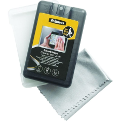 Kit Limpiador de Smartphone Fellowes 9910601 para Pantallas/ Gamuza Microfibra + Spray 20ml