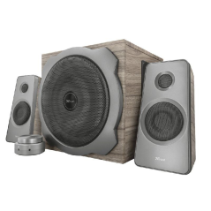 ALTAVOCES 2.1 TRUST TYTAN SPEAKER SET WOOD - 120W MAX.( 60W RMS) - SUBWOOFER MADERA 40W- CONECTOR 3.5MM - MANDO CABLEADO CON ENT