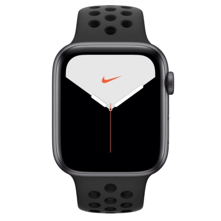 Apple Watch Series 5/ GPS/ Cellular/ 40mm/ Caja de Aluminio en Gris Espacial/ Correa Nike Deportiva Negra