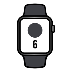 Apple Watch Series 6/ GPS/ Cellular/ 40mm/ Caja de Aluminio en Gris Espacial/ Correa Deportiva Negra