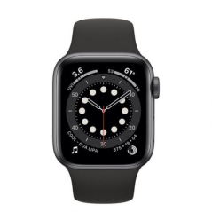 Apple Watch Series 6/ GPS/ Cellular/ 40mm/ Caja de Aluminio en Gris Espacial/ Correa Deportiva Negra