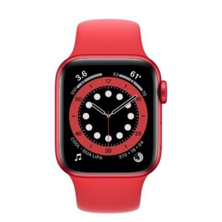 Apple Watch Series 6/ GPS/ Cellular/ 40mm/ Caja de Aluminio en Rojo/ Correa Deportiva Roja