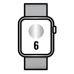 Apple Watch Series 6/ GPS/ Cellular/ 40mm/ Caja de Acero Inoxidable en Plata/ Correa Milanese Loop Plata