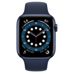 Apple Watch Series 6/ GPS/ Cellular/ 44mm/ Caja de Aluminio en Azul/ Correa Deportiva Azul Marino Intenso