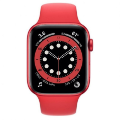 Apple Watch Series 6/ GPS/ Cellular/ 44mm/ Caja de Aluminio en Rojo/ Correa Deportiva Roja
