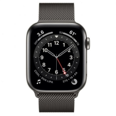 Apple Watch Series 6/ GPS/ Cellular/ 44mm/ Caja de Acero Inoxidable en Grafito/ Correa Milanese Loop Grafito