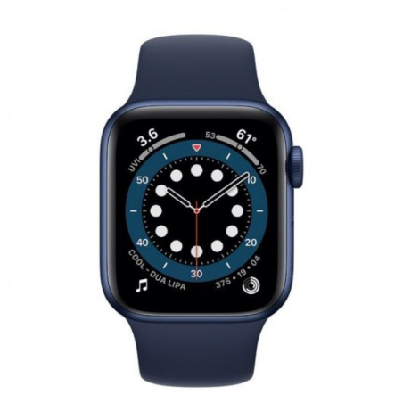 Apple Watch Series 6/ GPS/ 40mm/ Caja de Aluminio en Azul/ Correa Deportiva Azul Marino Intenso