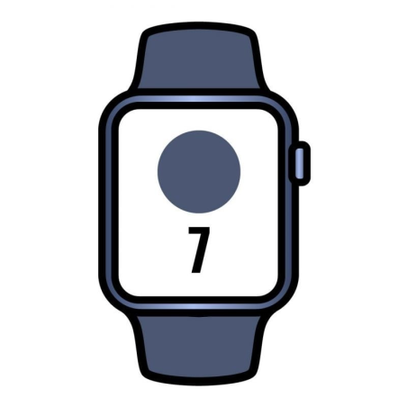 Apple Watch Series 7/ GPS/ Cellular/ 41 mm/ Caja de Aluminio en Azul/ Correa deportiva Azul Abismo