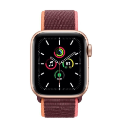 Apple Watch SE/ GPS/ Cellular/ 40mm/ Caja de Aluminio en Oro/ Correa Loop Deportiva Ciruela