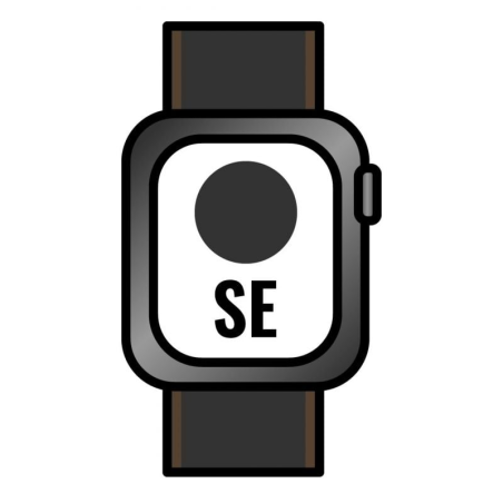Apple Watch SE/ GPS/ Cellular/ 40mm/ Caja de Aluminio en Gris Espacial/ Correa Loop Deportiva Carbón