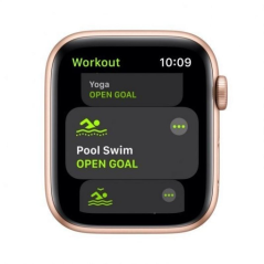 Apple Watch SE/ GPS/ Cellular/ 44mm/ Caja de Aluminio en Oro/ Correa Deportiva Rosa Arena