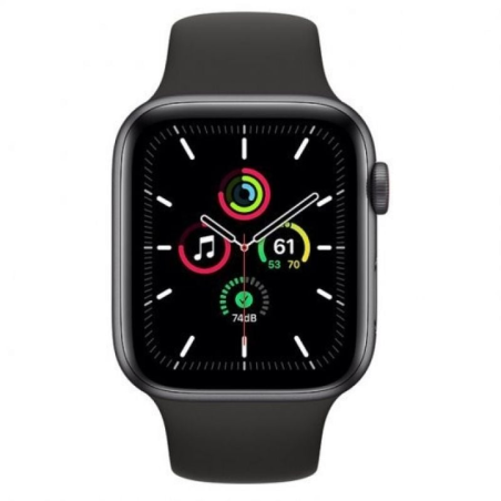 Apple Watch SE/ GPS/ Cellular/ 44mm/ Caja de Aluminio en Gris Espacial/ Correa Deportiva Negra