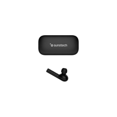 Auriculares Bluetooth Sunstech WAVEPODSTOUCHBK/ con estuche de carga/ Autonomía 4h/ Negros