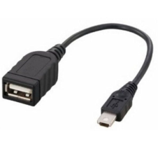 Cable OTG 3GO C123/ mini USB Macho - USB Hembra/ 15cm/ Negro