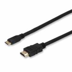 Cable HDMI 1.4 Equip 119307/ HDMI Macho - Mini HDMI Macho/ 2m/ Negro