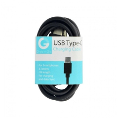 CABLE USB A USB TIPO-C GRAB'N GO GNG-136 - 1 METRO - NEGRO