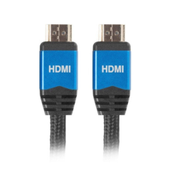 CABLE HDMI LANBERG CA-HDMI-20CU-0010-BL - CONECTORES MACHO/MACHO CHAPADOS EN ORO - CARCASA ALUMINIO - RESOLUCIÓN HASTA 3840*2160
