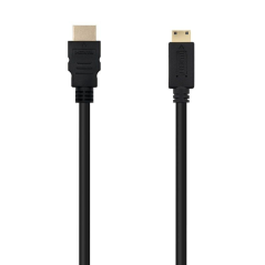Cable HDMI Nanocable 10.15.0901/ HDMI Macho - Mini HDMI Macho/ 1m/ Negro