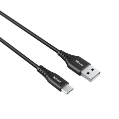 Cable USB 2.0 Trust Ndura 23568/ USB Macho - USB Tipo-C Macho/ 1m/ Negro