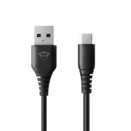 Cable USB 2.0 Trust Gaming GXT 226/ USB Macho - USB Tipo-C Macho/ 3m/ Negro