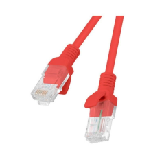 Cable de Red RJ45 UTP Lanberg PCU6-10CC-0050-R/ Cat.6/ 50cm/ Rojo