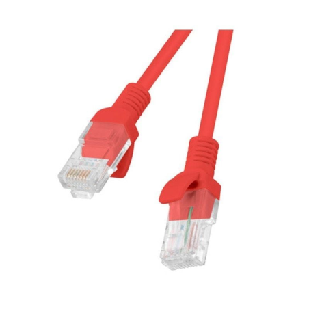 Cable de Red RJ45 UTP Lanberg PCU6-10CC-0200-R Cat.6/ 2m/ Rojo