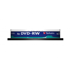 DVD-R RW Verbatim SERL 4X/ Tarrina-10uds