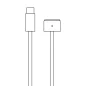 Cable Apple USB Tipo-C a Magsafe 3 para MacBook Pro 14' y 16'/ 2021/ 2m
