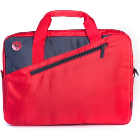 Maletín Monray Ginger para Portátiles hasta 15.6'/ Cinta para Trolley/ Rojo