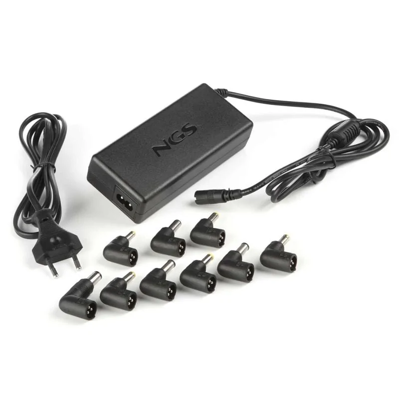 Cargador de Portátil NGS W-90W/ 90W/ Automático/ 9 Conectores/ Voltaje 15-20V Cargador de Portátil NGS W-90W/ 90W/ Automático/ 9 Conectores/ Voltaje 15-20V
