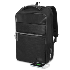 Mochila Subblim Business V2 AP Backpack para Portátiles hasta 15.6'/ Puerto USB/ Negra