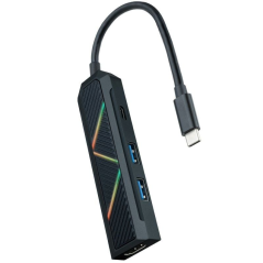 Docking USB 3.1 Tipo-C Nanocable 10.16.0401/ 2xUSB/ 1xUSB Tipo-C/ 1xHDMI