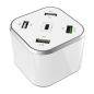 Cargador de Mesa Aisens ASCH-5PQC-W/ 1xUSB Tipo-C/ 4x USB/ 48W