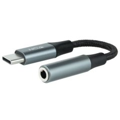 Adaptador USB Tipo-C Nanocable 10.24.1204/ USB Tipo-C Macho - Jack 3.5 Hembra