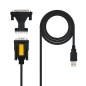 Adaptador Nanocable 10.03.0002/ USB Macho - DB9 Macho/ DB25 Macho