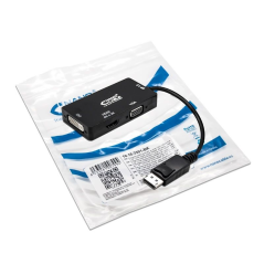 Adaptador Nanocable 10.16.3301-BK/ Displayport Macho - VGA Hembra/ DVI Hembra/ HDMI Hembra