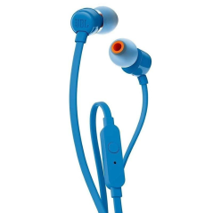 Auriculares Intrauditivos JBL T110/ con Micrófono/ Jack 3.5/ Azules