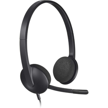 Auriculares Logitech H340/ con Micrófono/ USB/ Negros