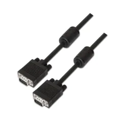 Cable SVGA Aisens A113-0075/ VGA Macho - VGA Macho/ 15m/ Negro