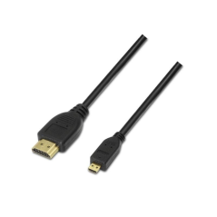 Cable Micro HDMI Aisens A119-0117/ HDMI Macho - Micro HDMI Macho/ 1.8m/ Negro